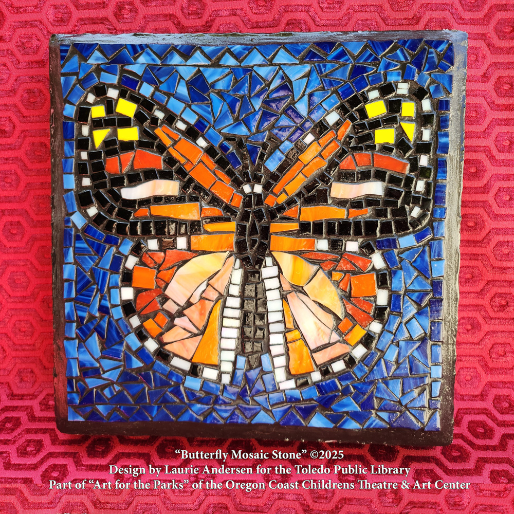 Butterfly mosaic donated to Toledo Public Library
